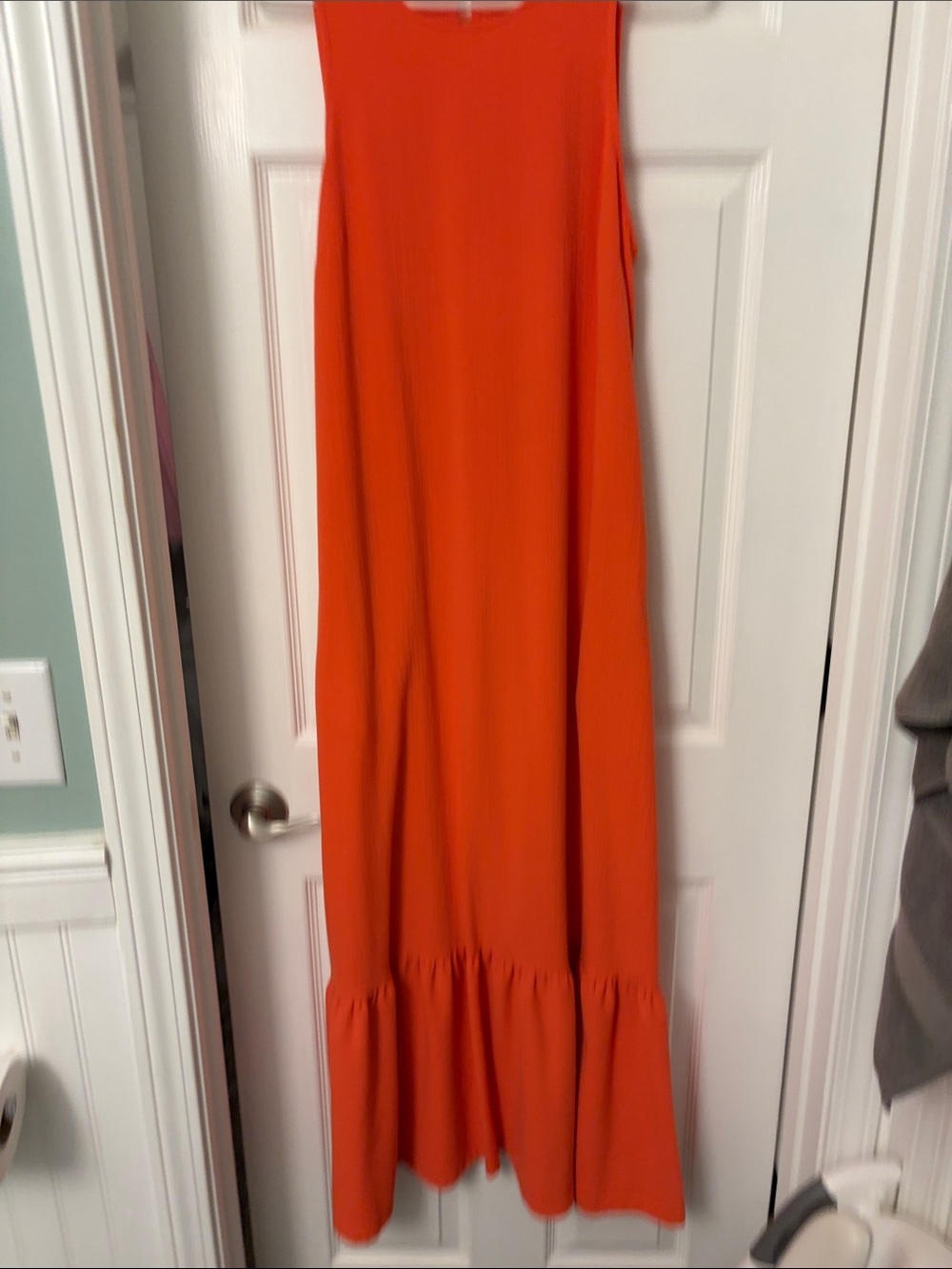 a new day Orange Maxi Dress with Ruffle Hem